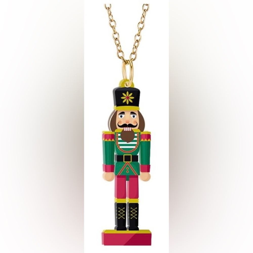 Colorful Nutcracker Pendant Necklace